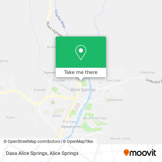 Mapa Dasa Alice Springs