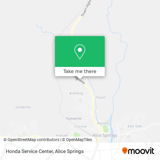 Honda Service Center map