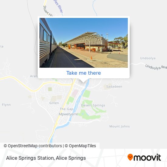 Mapa Alice Springs Station