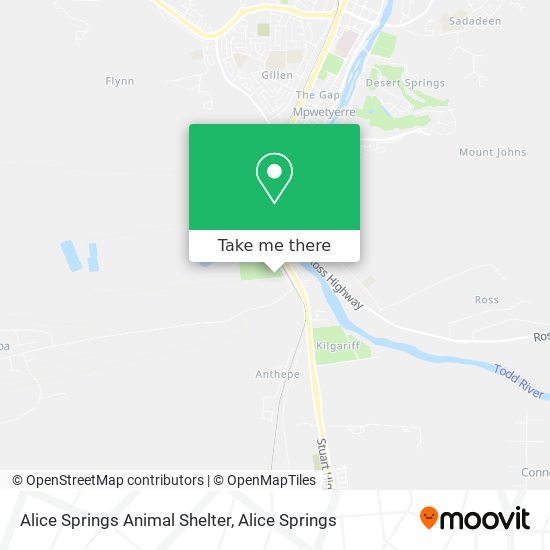 Alice Springs Animal Shelter map