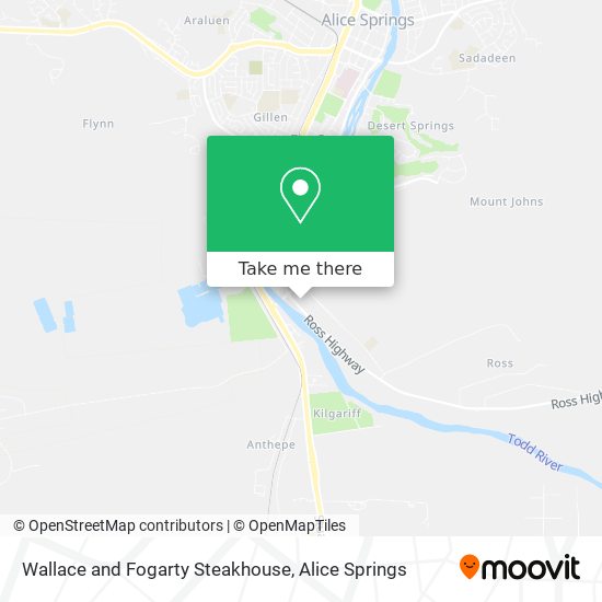 Wallace and Fogarty Steakhouse map