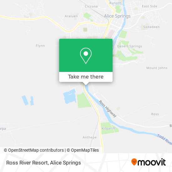 Mapa Ross River Resort
