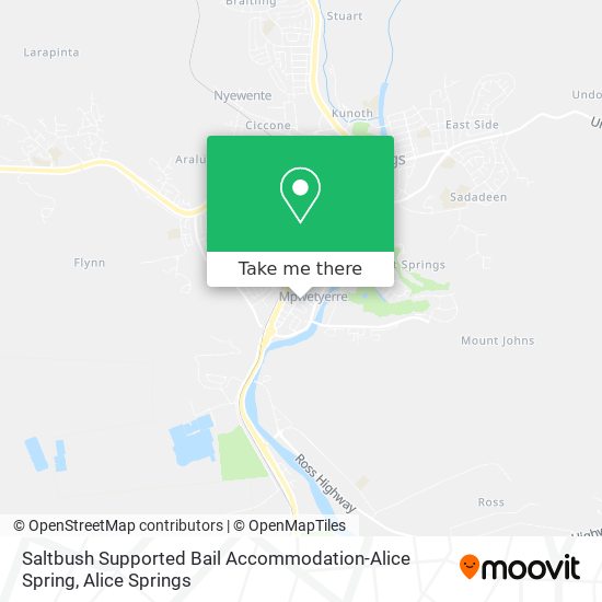 Saltbush Supported Bail Accommodation-Alice Spring map