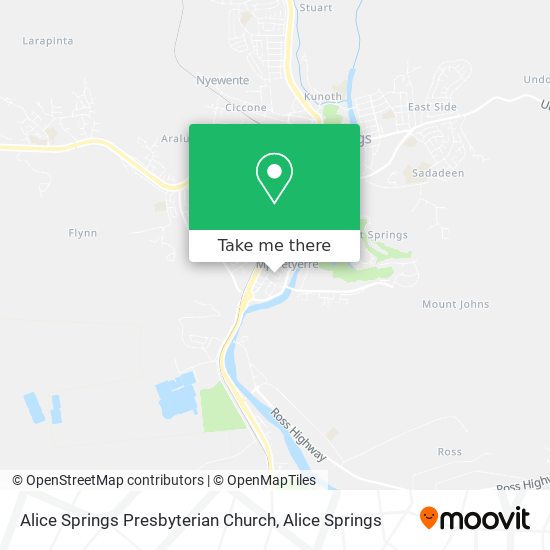 Alice Springs Presbyterian Church map