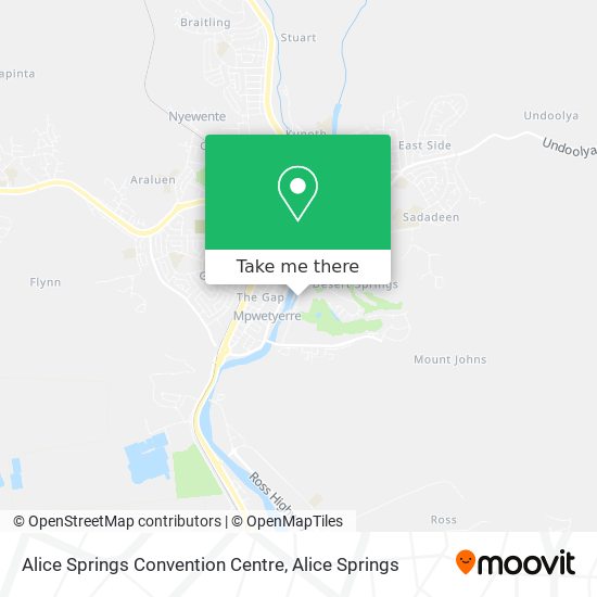Mapa Alice Springs Convention Centre