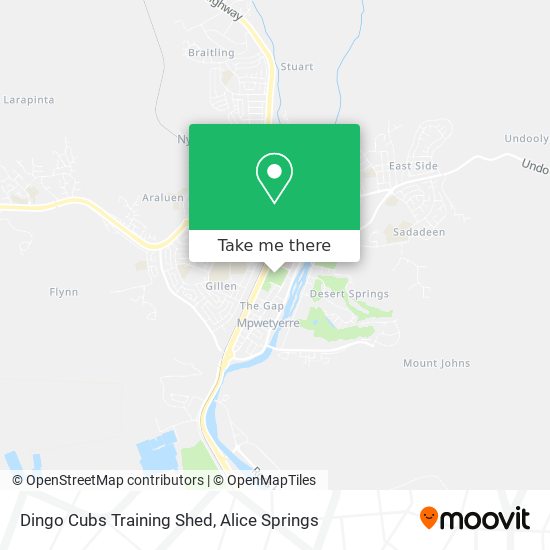 Dingo Cubs Training Shed map