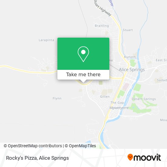 Rocky's Pizza map