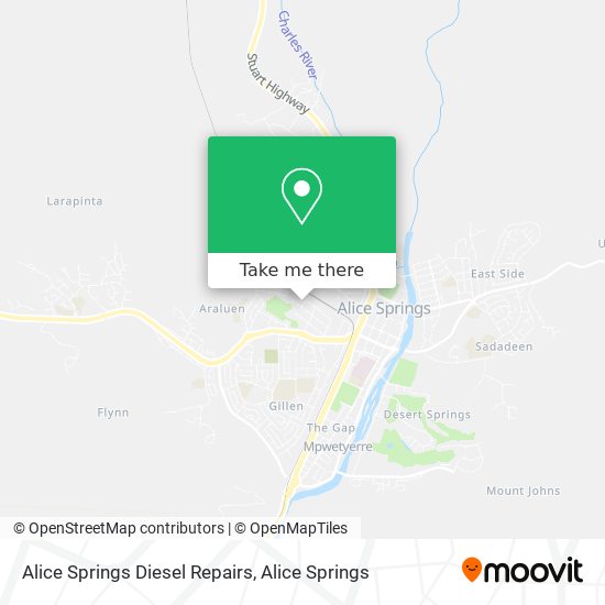 Alice Springs Diesel Repairs map