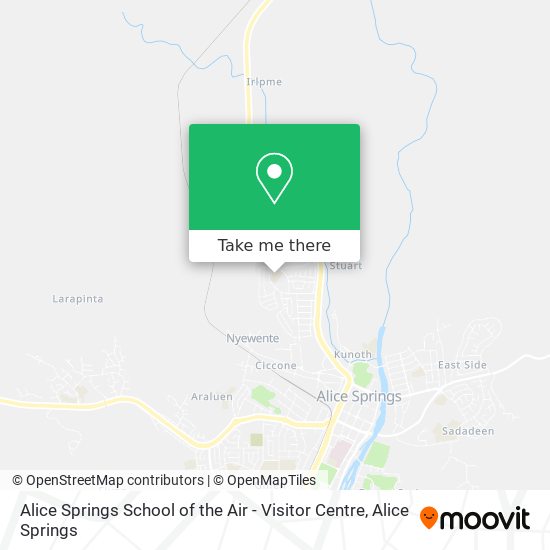 Alice Springs School of the Air - Visitor Centre map
