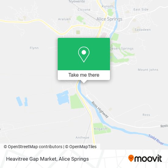 Mapa Heavitree Gap Market