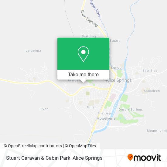 Mapa Stuart Caravan & Cabin Park