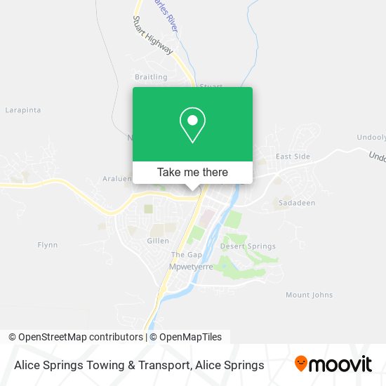 Alice Springs Towing & Transport map