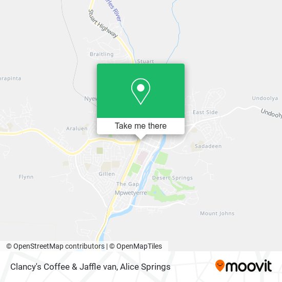 Mapa Clancy's Coffee & Jaffle van