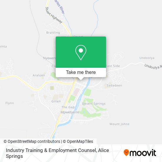 Industry Training & Employment Counsel map