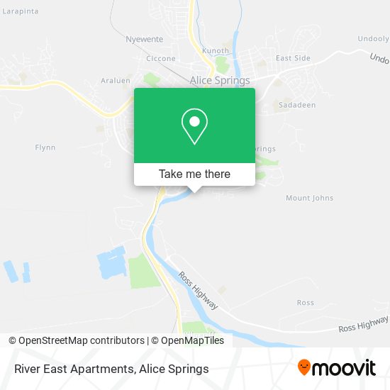 River East Apartments map