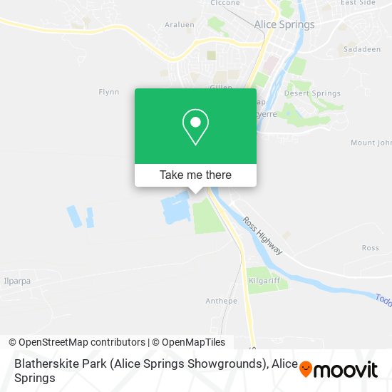 Blatherskite Park (Alice Springs Showgrounds) map