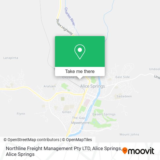 Mapa Northline Freight Management Pty LTD, Alice Springs