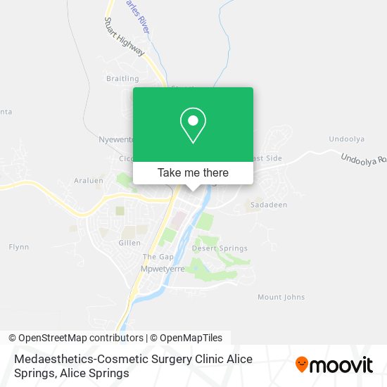 Medaesthetics-Cosmetic Surgery Clinic Alice Springs map