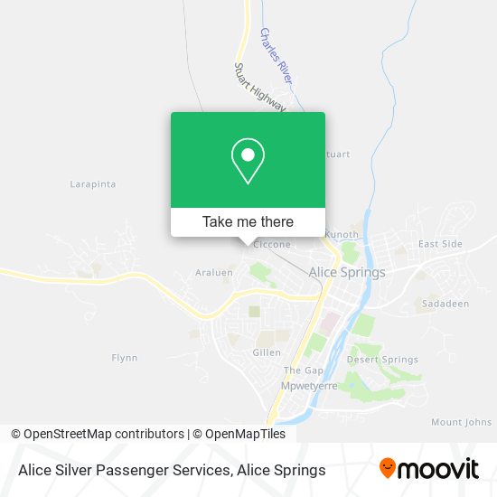 Mapa Alice Silver Passenger Services