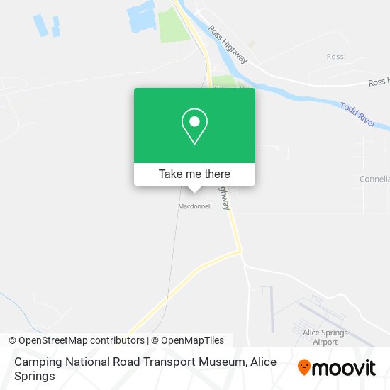 Camping National Road Transport Museum map