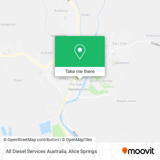 All Diesel Services Australia map