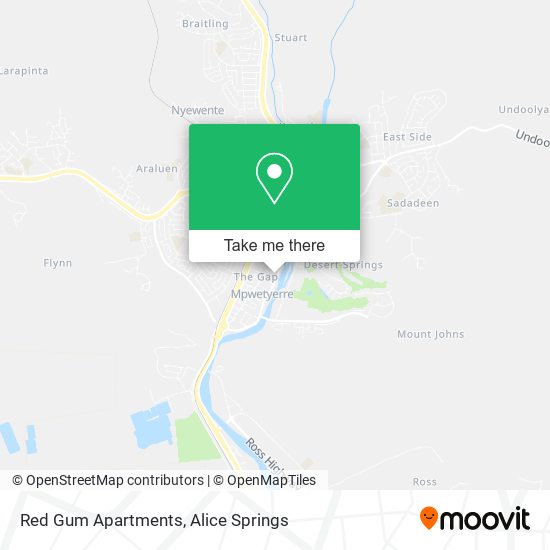 Red Gum Apartments map