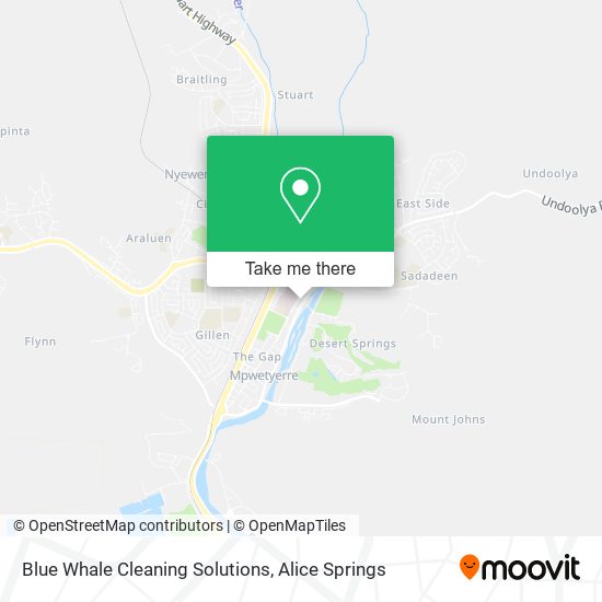 Blue Whale Cleaning Solutions map