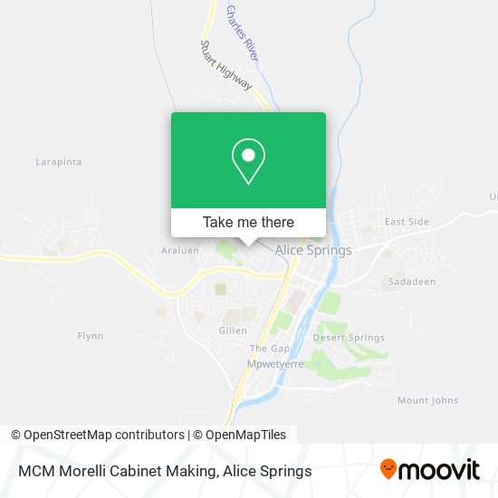 MCM Morelli Cabinet Making map