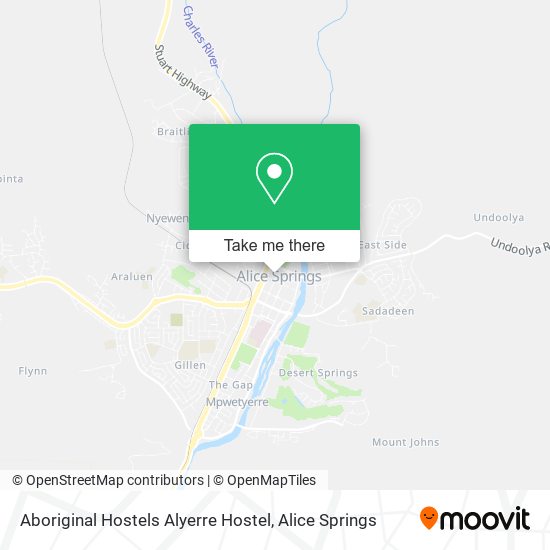 Aboriginal Hostels Alyerre Hostel map