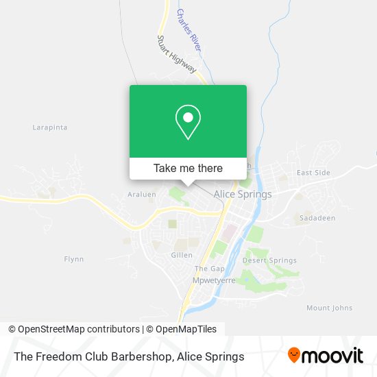 The Freedom Club Barbershop map