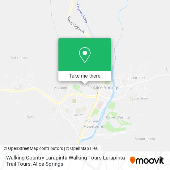 Walking Country Larapinta Walking Tours Larapinta Trail Tours map