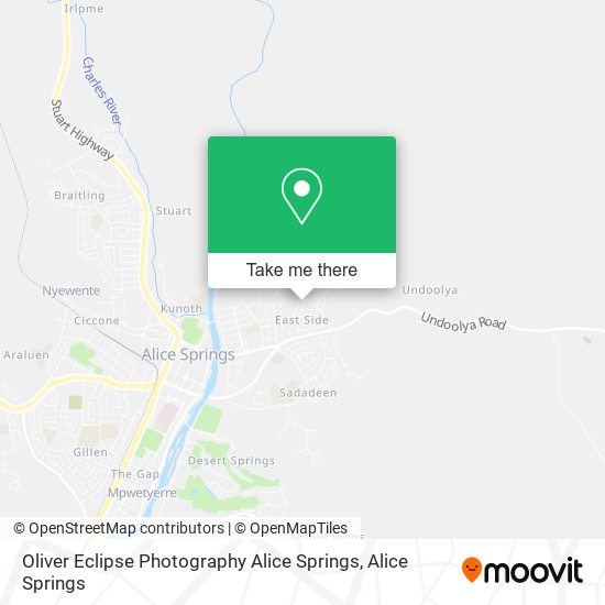 Mapa Oliver Eclipse Photography Alice Springs