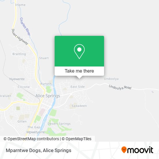 Mparntwe Dogs map