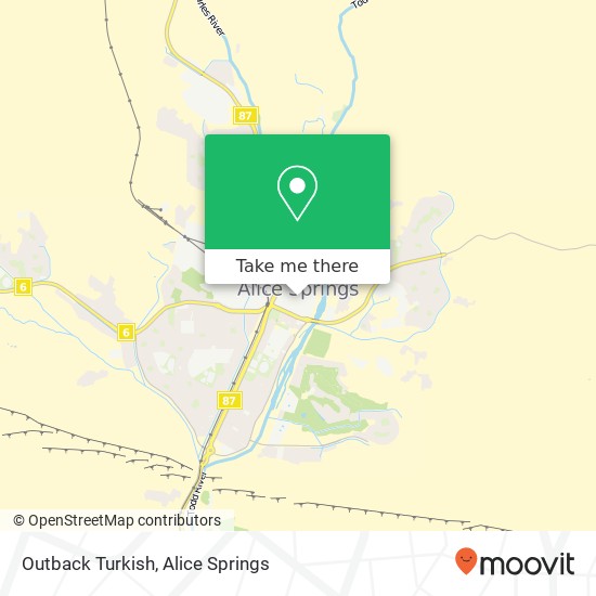 Mapa Outback Turkish