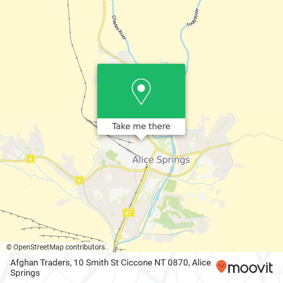 Afghan Traders, 10 Smith St Ciccone NT 0870 map