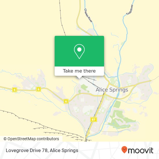Lovegrove Drive 78 map
