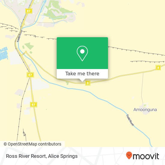 Mapa Ross River Resort