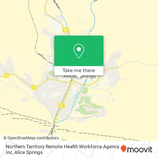Northern Territory Remote Health Workforce Agency Inc map