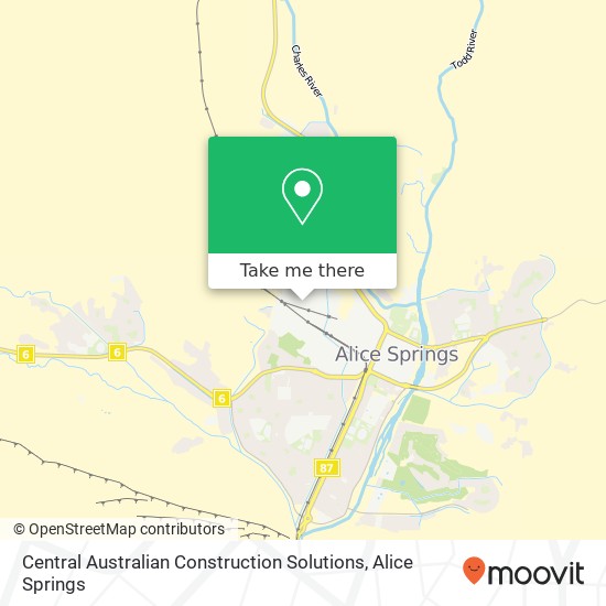 Central Australian Construction Solutions map