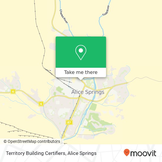 Territory Building Certifiers map