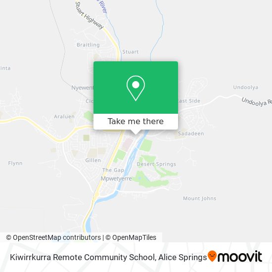 Kiwirrkurra Remote Community School map