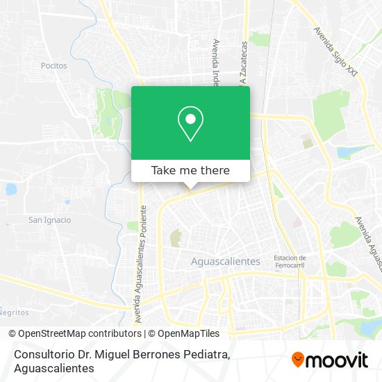 Consultorio Dr. Miguel Berrones Pediatra map