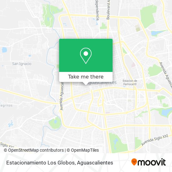 Estacionamiento Los Globos map