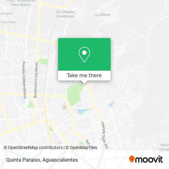 Quinta Paraiso map