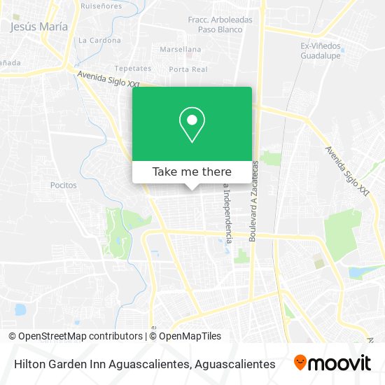 Mapa de Hilton Garden Inn Aguascalientes