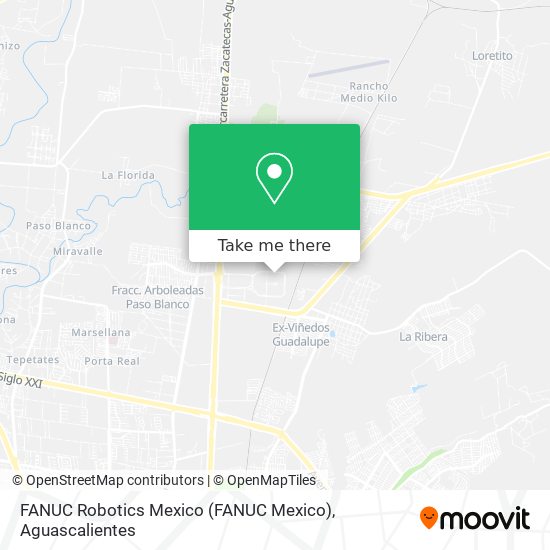 Mapa de FANUC Robotics Mexico (FANUC Mexico)