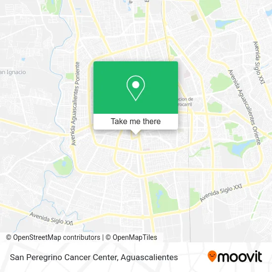 Mapa de San Peregrino Cancer Center