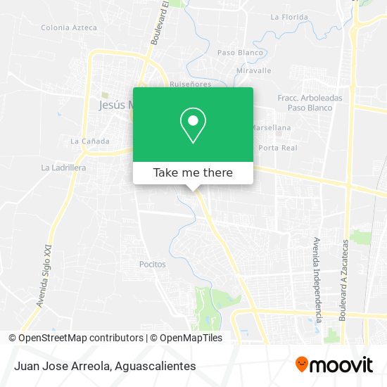 Juan Jose Arreola map