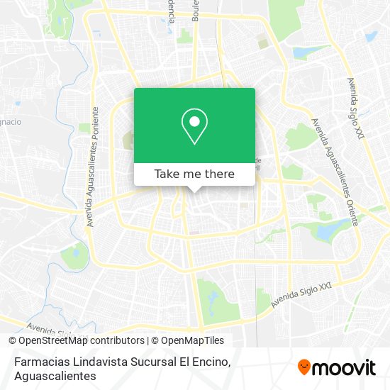 Farmacias Lindavista Sucursal El Encino map
