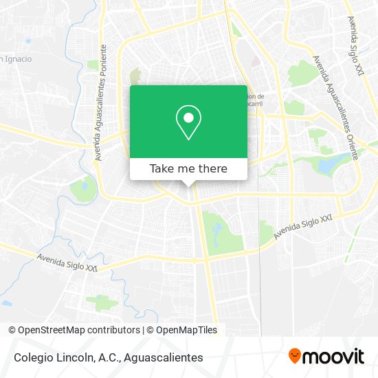 Colegio Lincoln, A.C. map